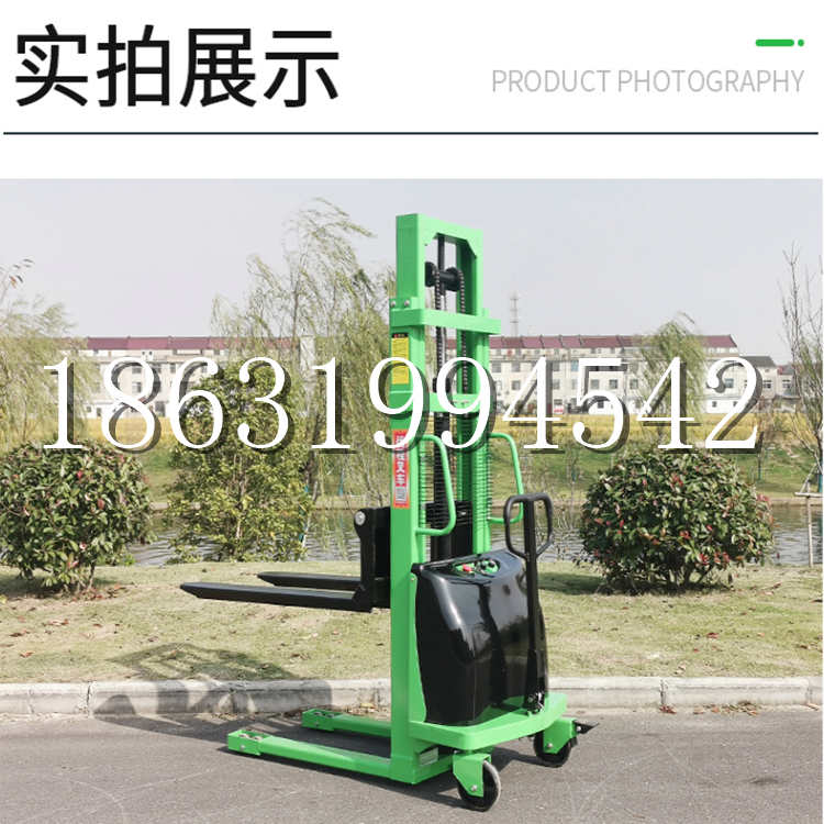 银川市电动叉车堆高车液压铲车电瓶1吨2吨站驾步行式小型全自动叉车
